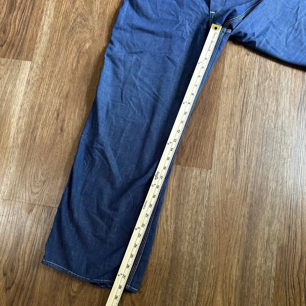 Lee Denim Overalls Mens Blue Good Vintage Workwear Union Made in USA Bibs